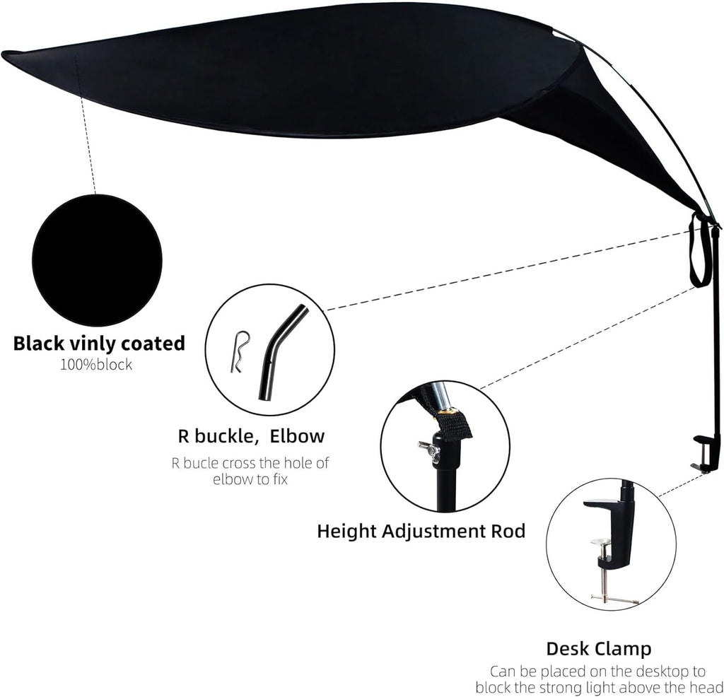 47" Diam Round Office Light Cover and Desk Shade W64900