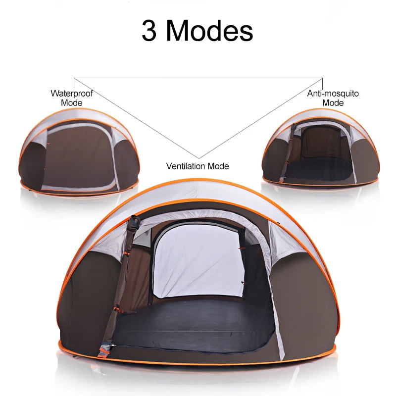 Waterproof Automatic Setup 3-4 Person Camping Tent E347