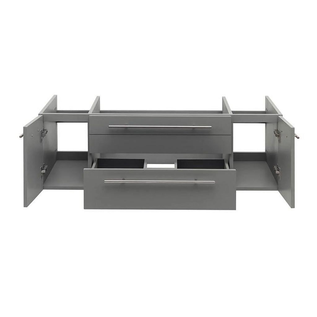 48" Gray Solid Wood Bathroom Cabinet N110838