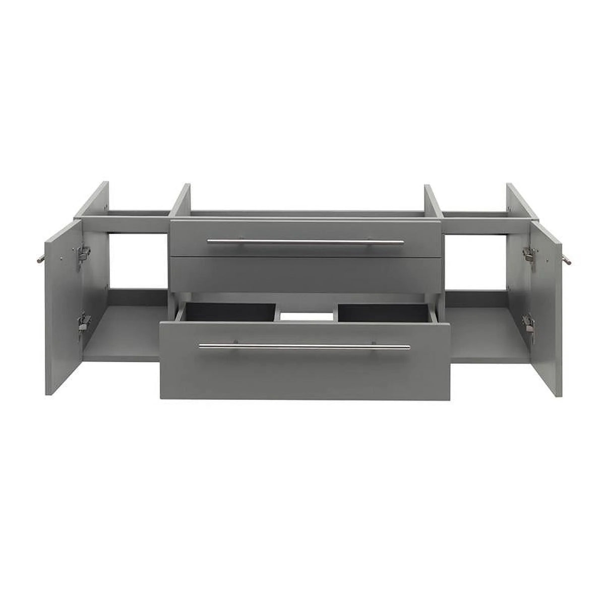 48" Gray Solid Wood Bathroom Cabinet N110838