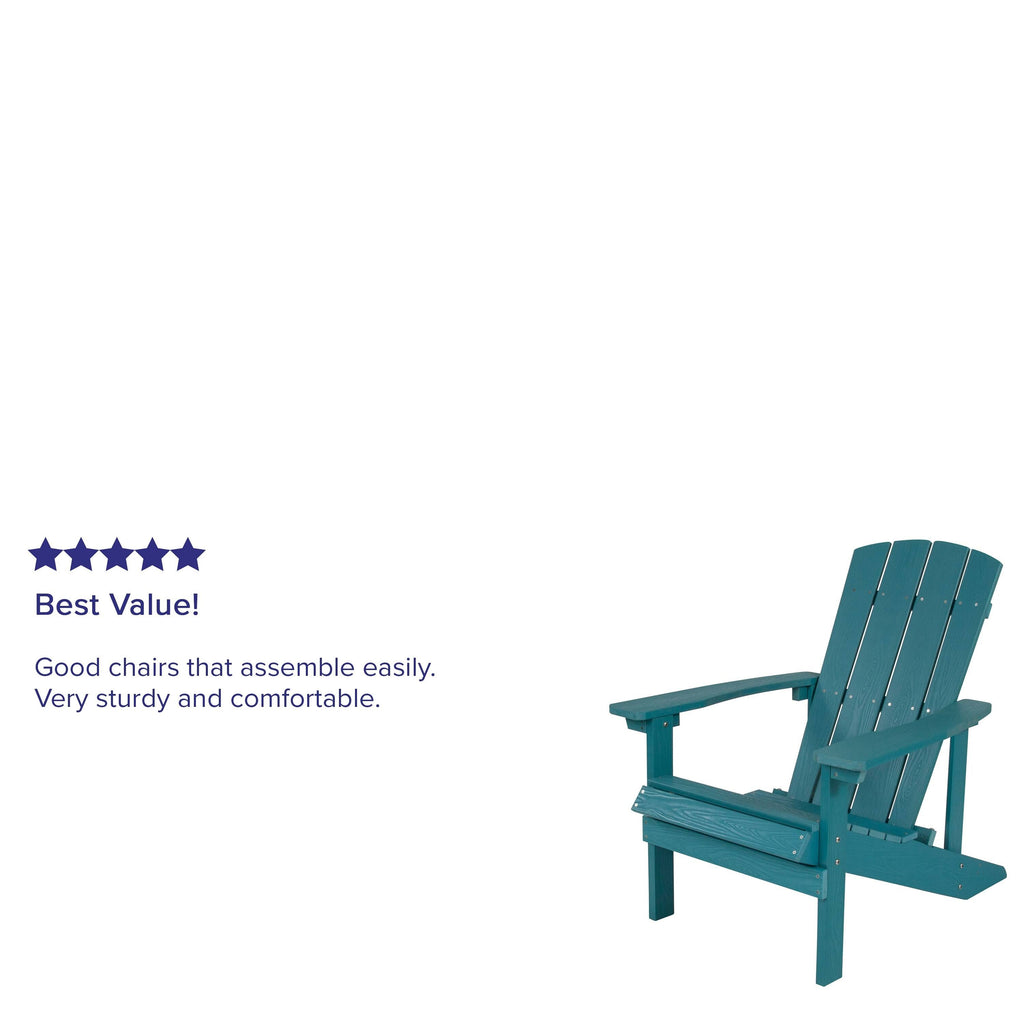 Green Faux Wood Adirondack Chair X4773