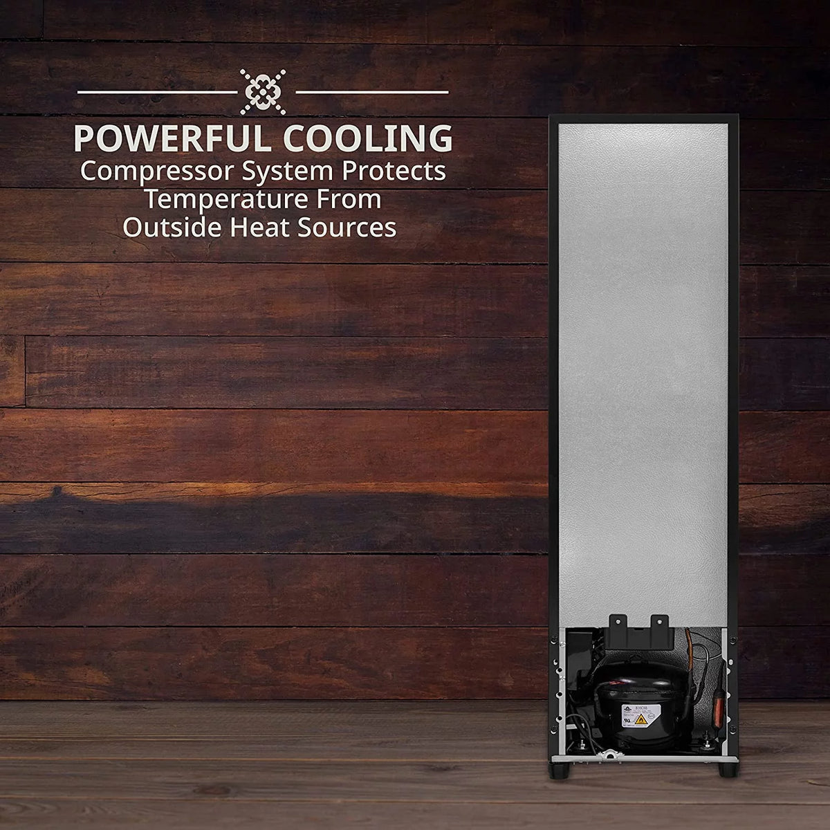 16-Bottle Black Wine Cooler V590076