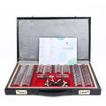 266 Trial Lens Set Optical Kit Metal Rim Wood Frame PU Leather Case T164