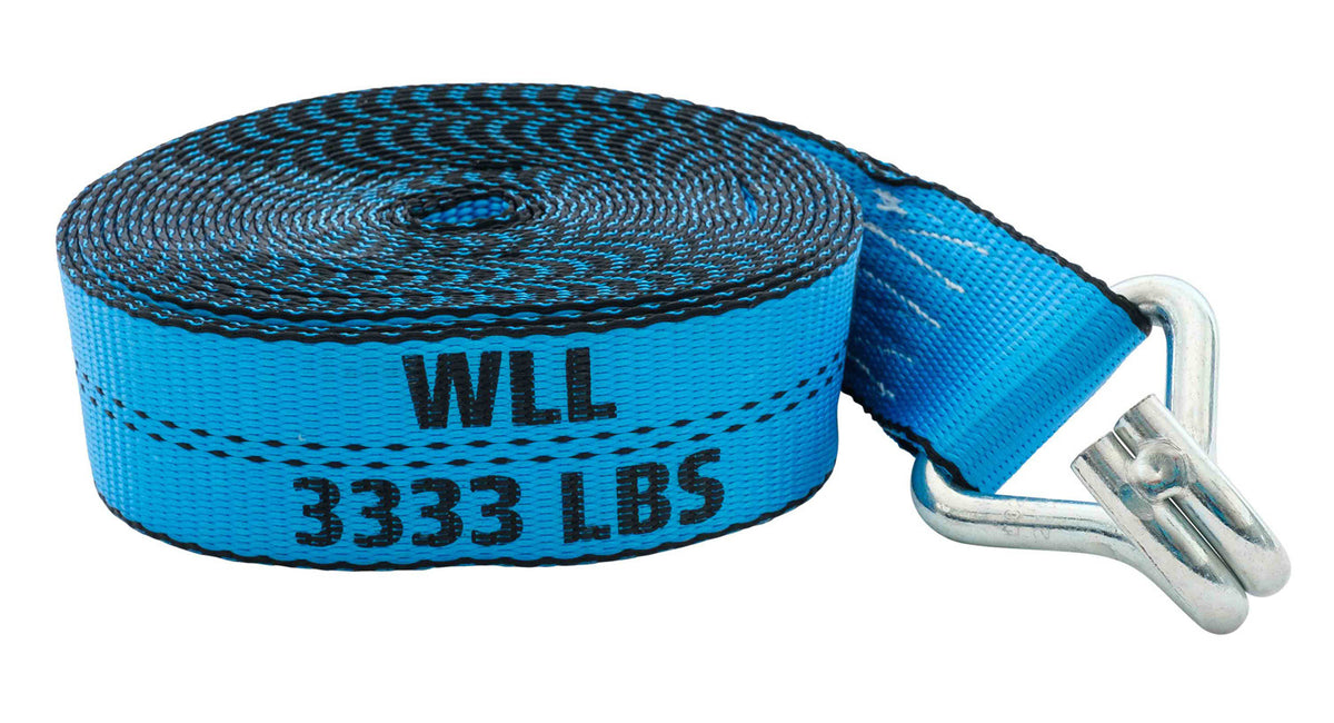 10 Pack 2 Inch x 27 FT Blue Ratchet Strap with J Hooks R353153