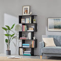 5-Tier Wood Bookcase White (Black) N716