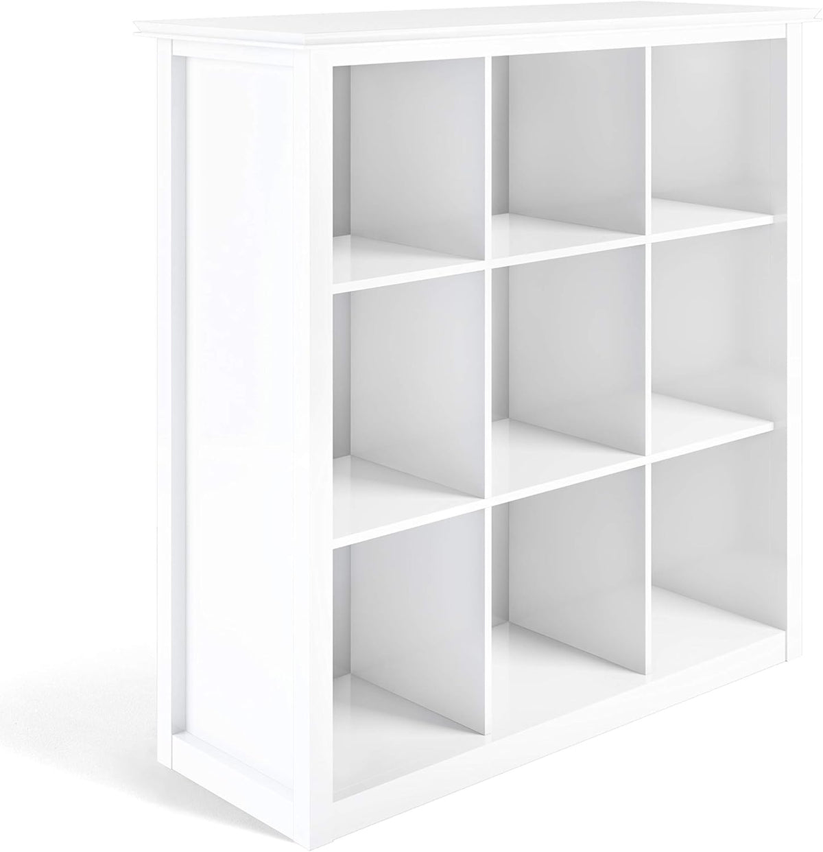 9 Cube Solid Wood Bookcase in Russet Brown P983050