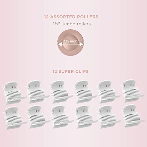 Ceramic 1 1/2-inch Hot Rollers with Super Clips H4088