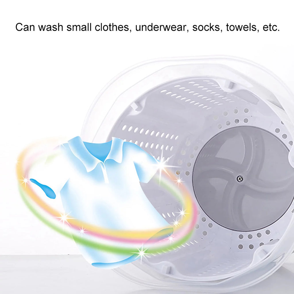 Gray Mini Portable Manual Washing Machine J606