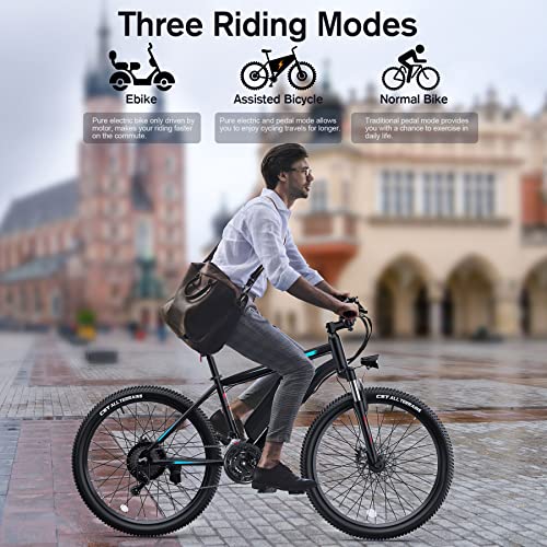 27.5" 500W Electric Mountain Bike with 48V 499WH Removable Lithium Battery Y9031