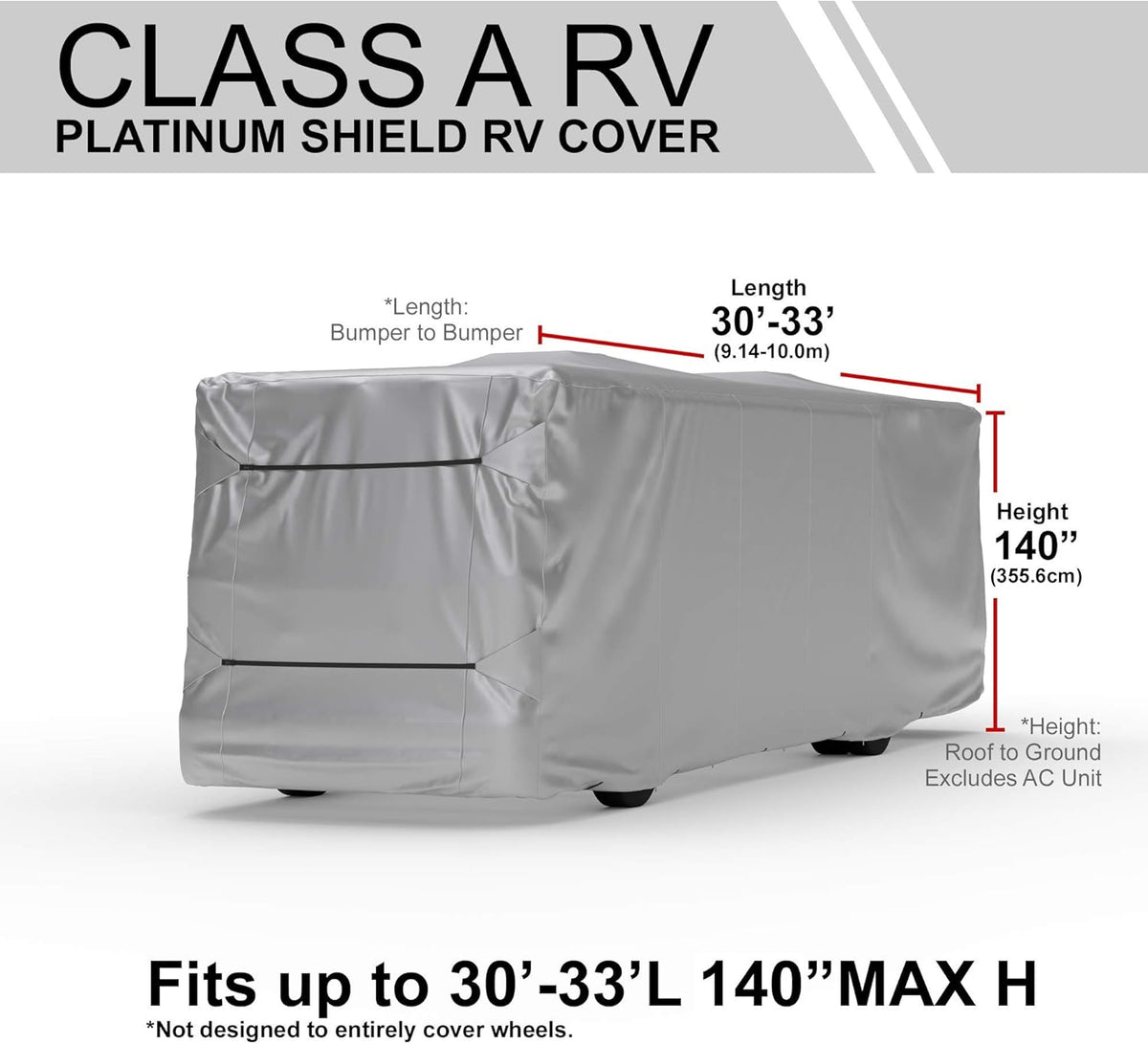 Weatherproof RV Cover for 30' - 33' Class A RV R9800