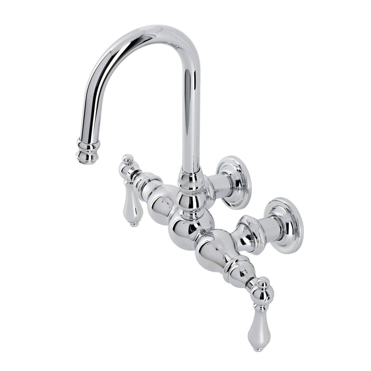 Wall Mount Clawfoot Tub Faucet Polished Chrome P6163