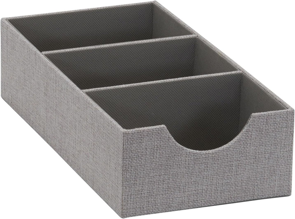 Grey 3 Section Drawer Organizer Box D185062