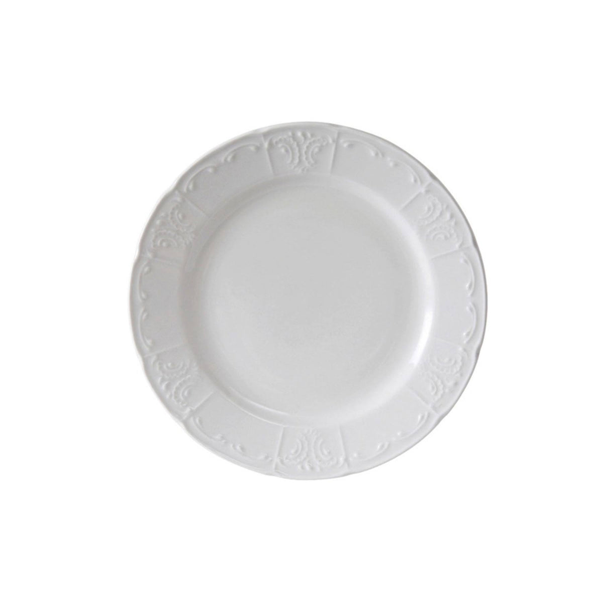 10 1/2 inch Porcelain White Plate Case of 12 R404