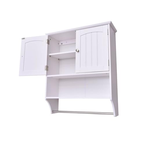 Bathroom Wall Cabinet with Towel Bar Storage Cabinet E942
