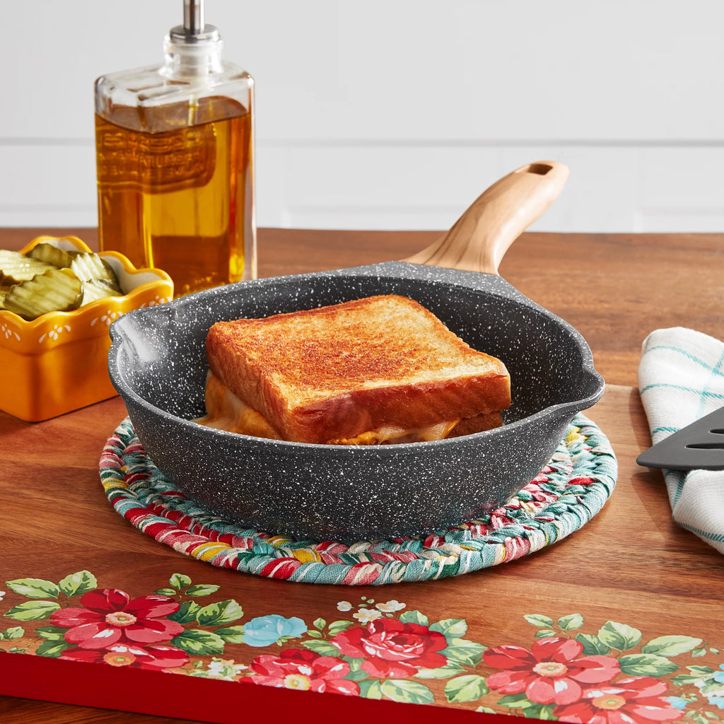 Cast Aluminum 8-Inch Fry Pan, Charcoal Speckle Y839