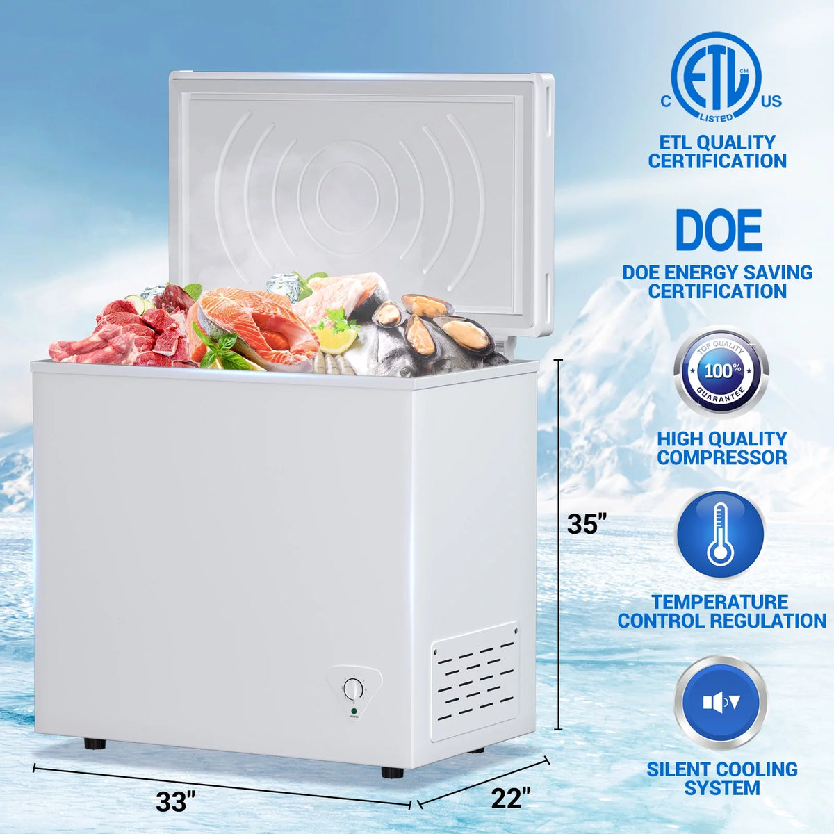 7 Cu. Ft. Chest Freezer with Removable Basket L552242