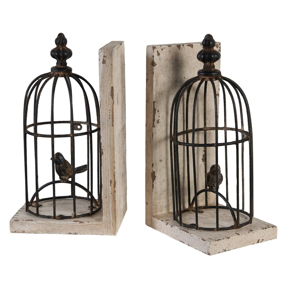 Birdcage Bookends Set of 2 B825141