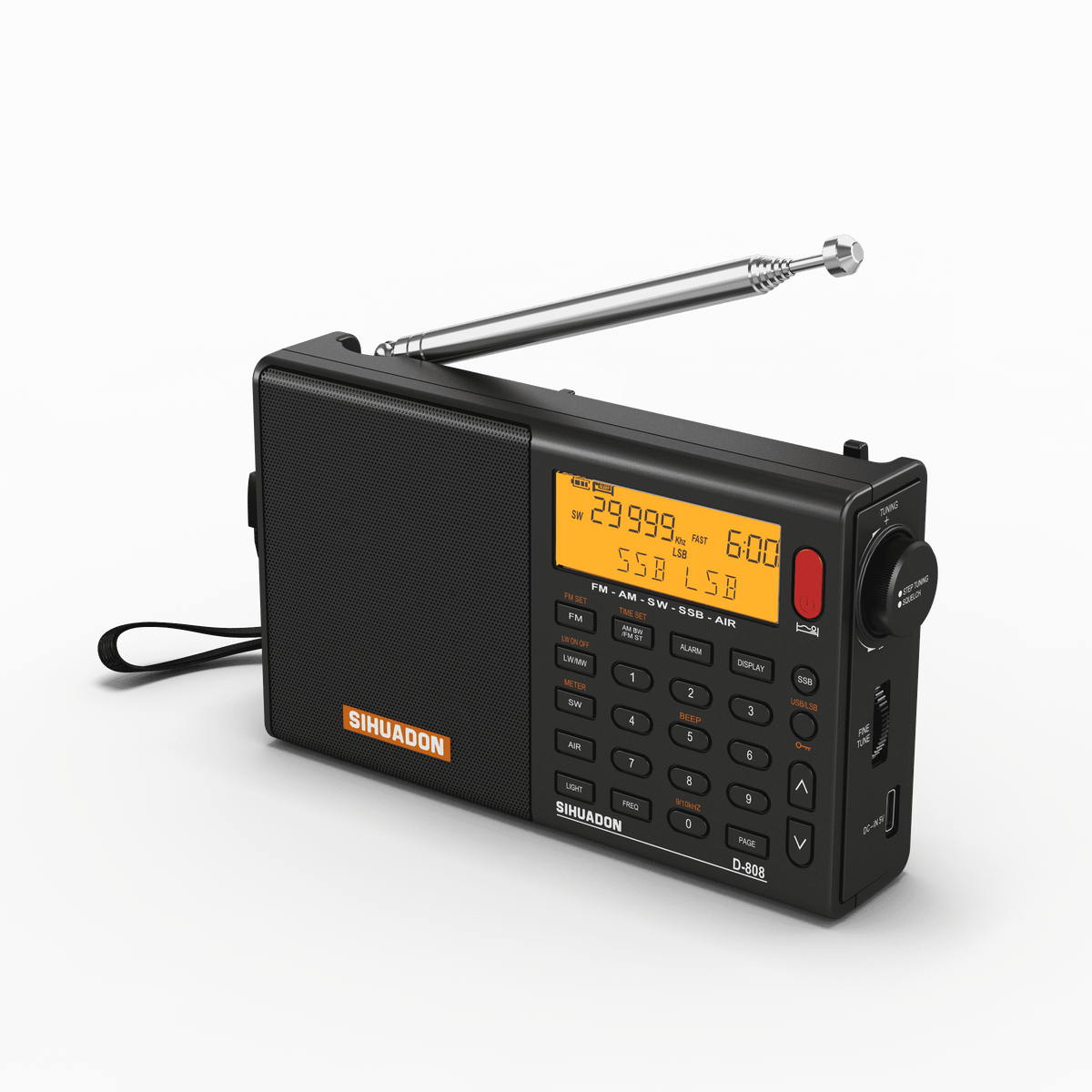 FM/SW/MW/LW SSB AIR RDS Multi Band Portable Digital Radio L626435