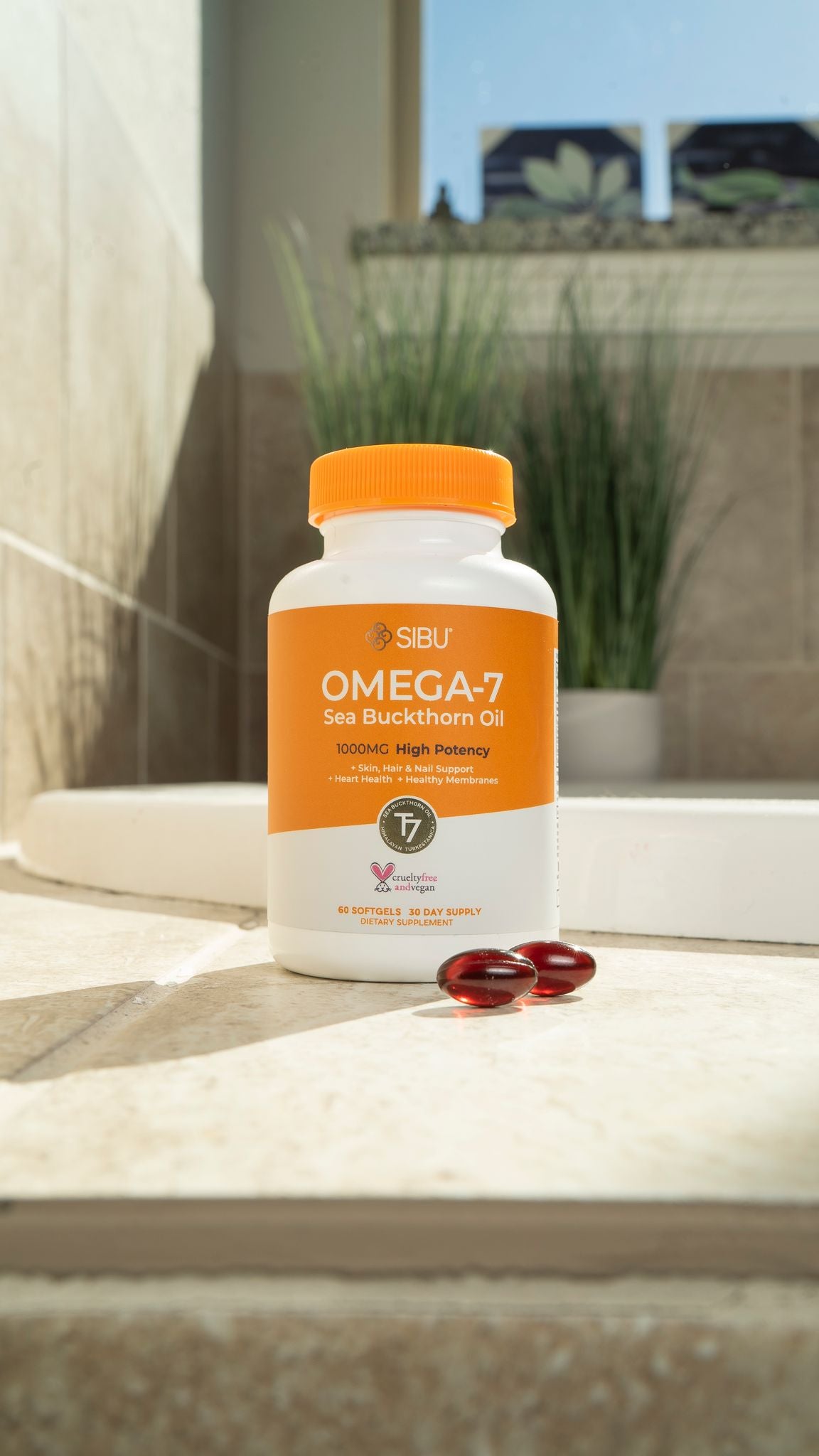 120ct Omega-7 Sea Buckthorn Softgels J5636
