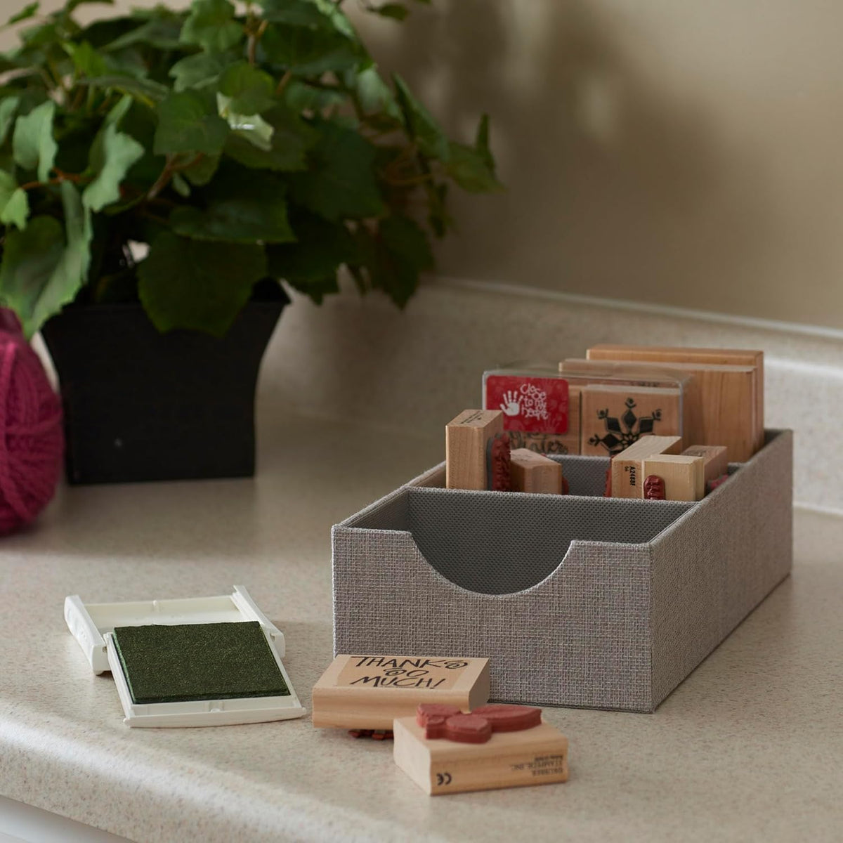 Grey 3 Section Drawer Organizer Box D185062