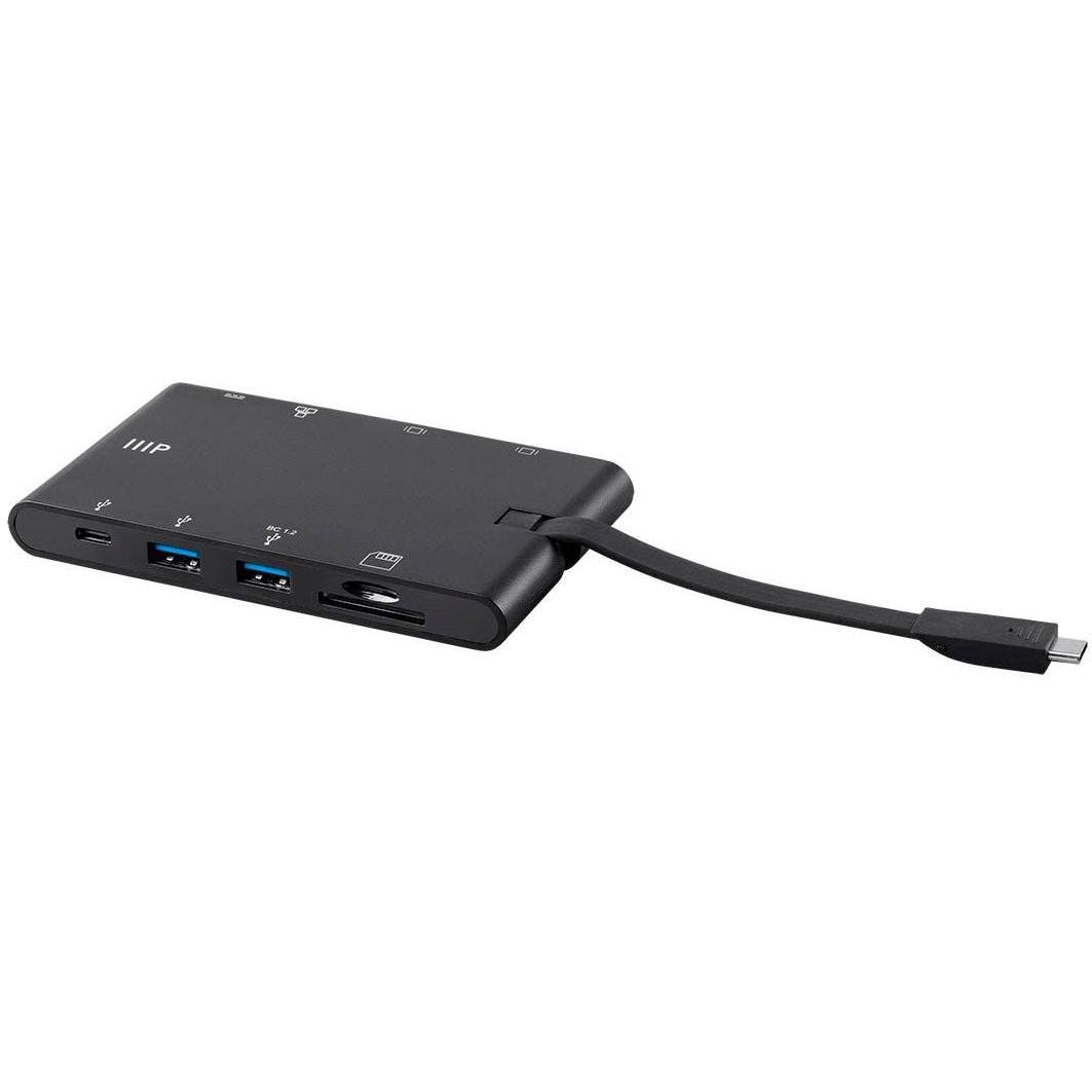 USB-C to HDMI VGA USB 3.0 Gigabit RJ45 SD Card Adapter X9992