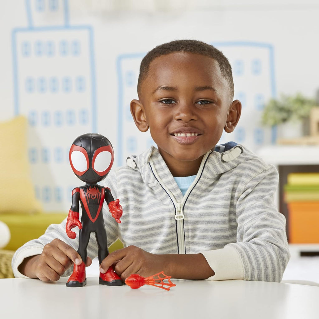 Spidey and His Amazing Friends Supersized Miles Morales: Spider-Man 9-inch Action Figure S4872