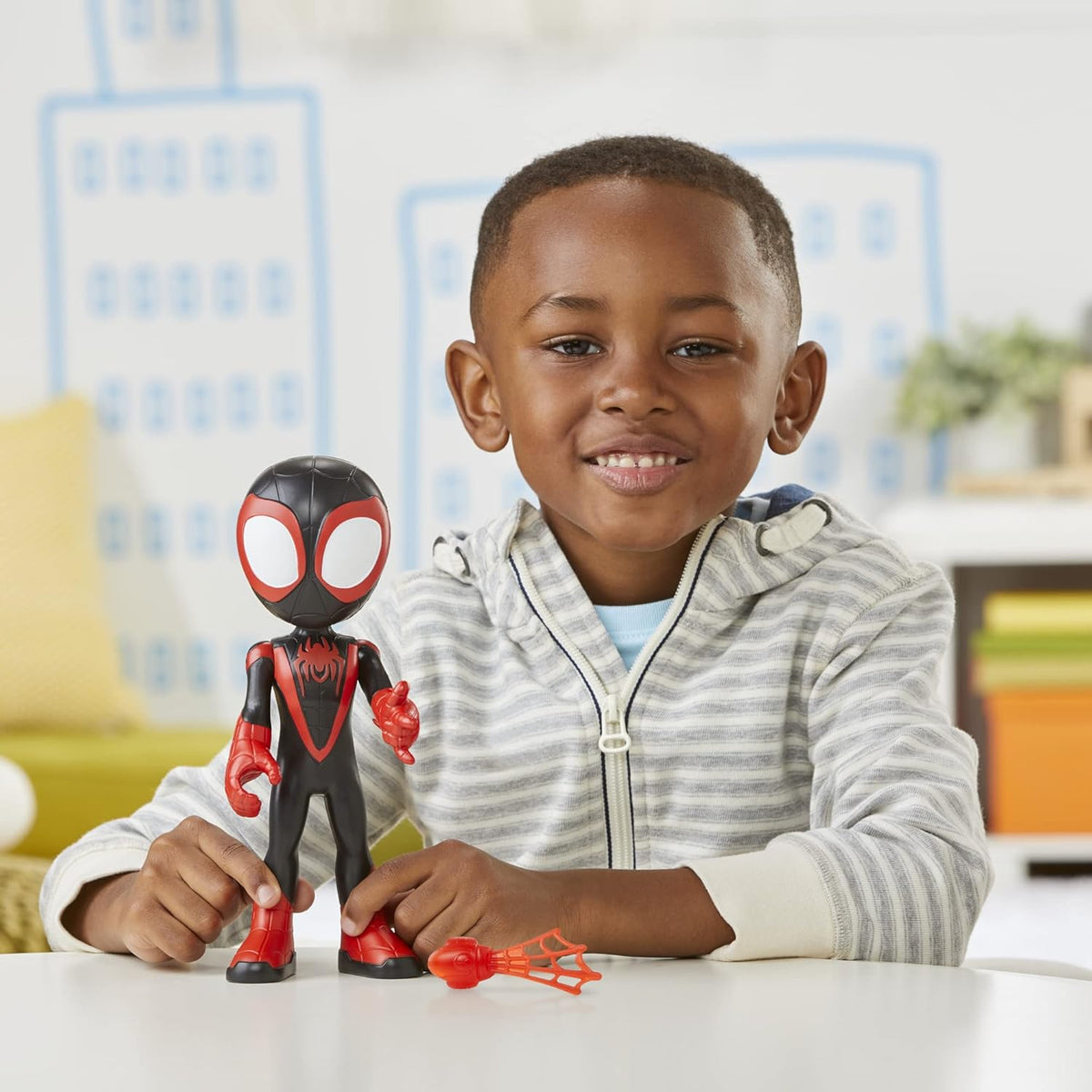 Spidey and His Amazing Friends Supersized Miles Morales: Spider-Man 9-inch Action Figure S4872