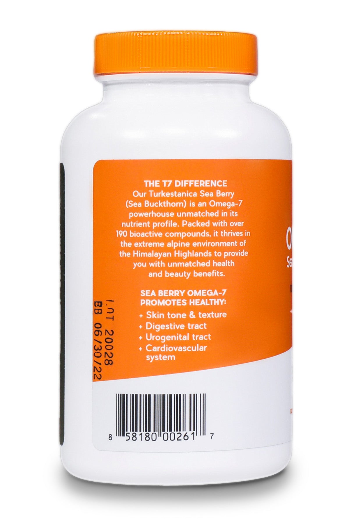120ct Omega-7 Sea Buckthorn Softgels J5636