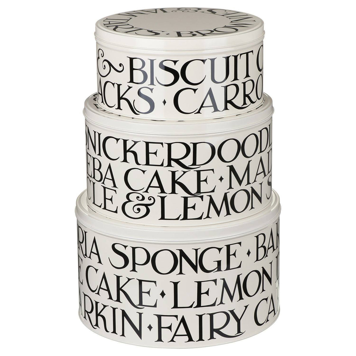 Black Set of 3 Cake Tins U746966