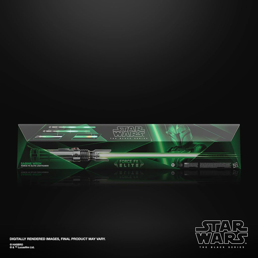 STAR WARS The Black Series Sabine Wren Force FX Elite Electronic Lightsaber with Advanced LED and Sound Effects P4916