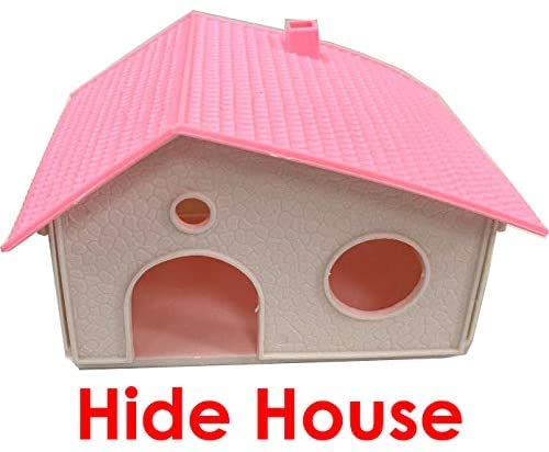 Large Twin Tower 5-Levels Crossing Tube Habitat Wire Animal Cage with Deep Base Q896605