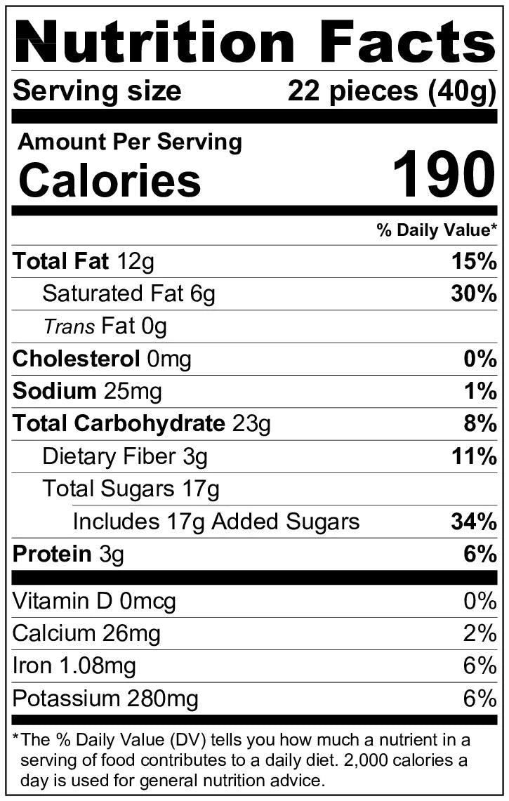 3 Lb Dark Chocolate Bridge Mix N364714