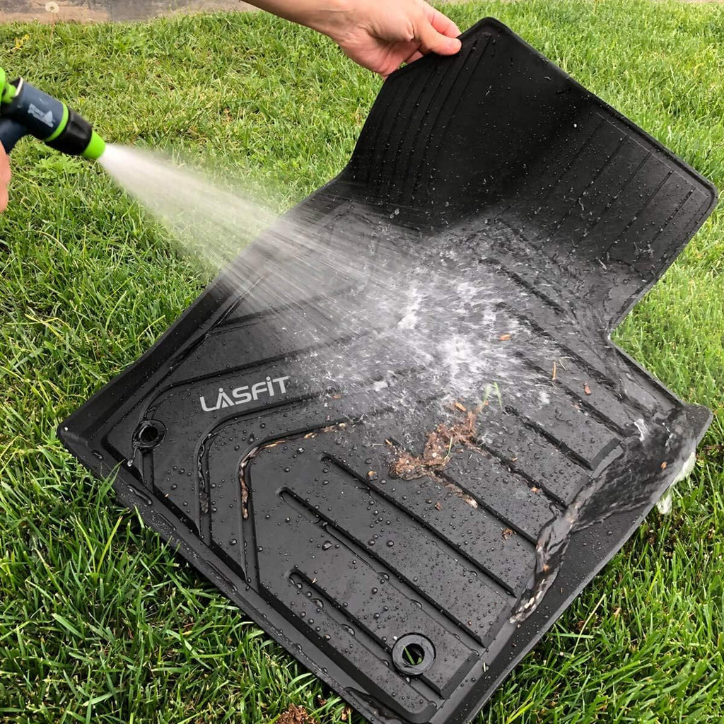 All Weather TPE Car Floor Mats Front and Rear 2 Rows Set K89433