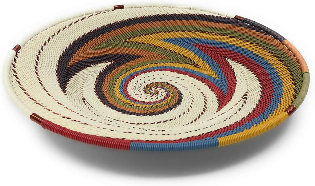 Zulu Telephone Wire 8-inch Platter Basket R568643