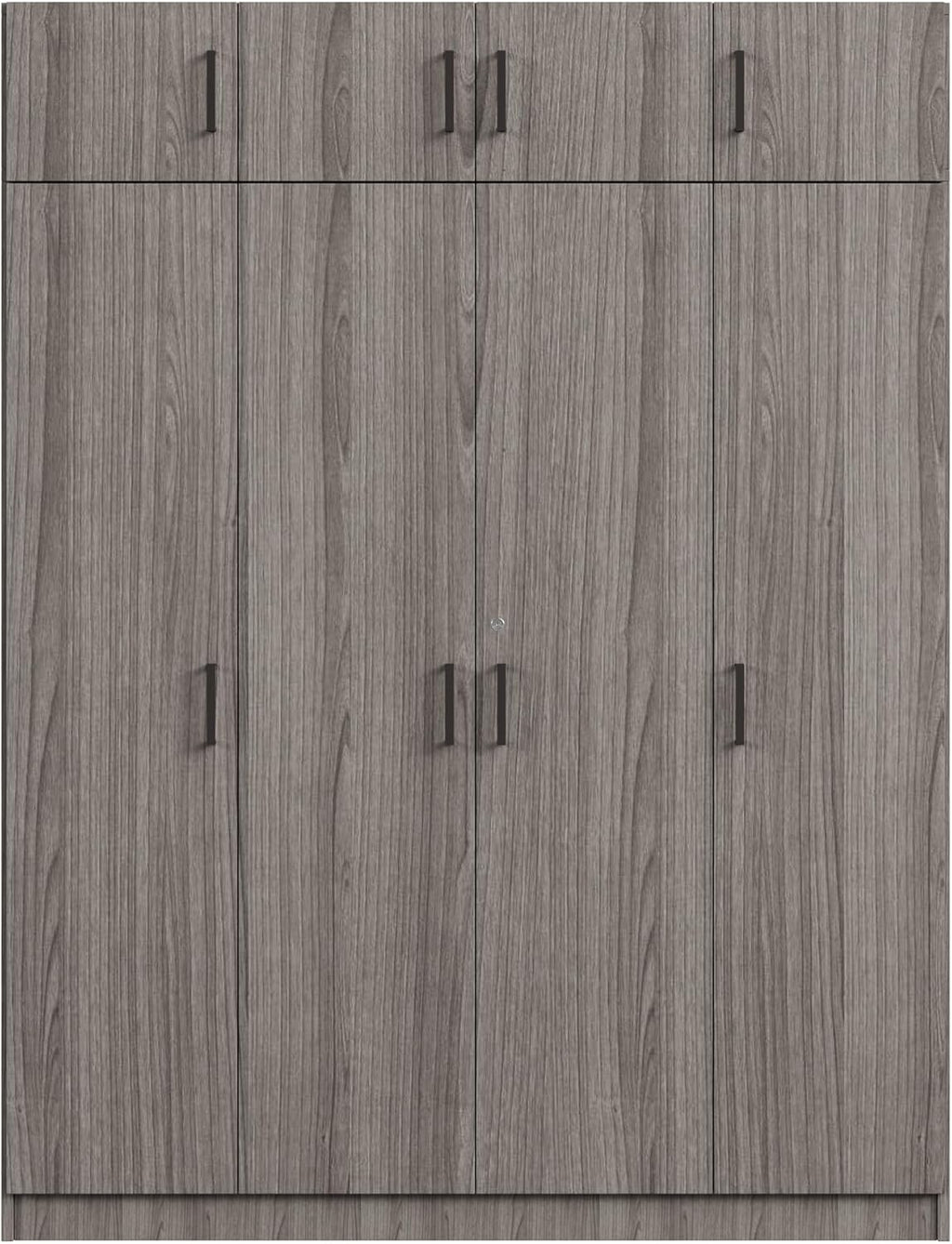 Gray 80.8" H Wooden Armoire Wardrobe with Drawer X43308