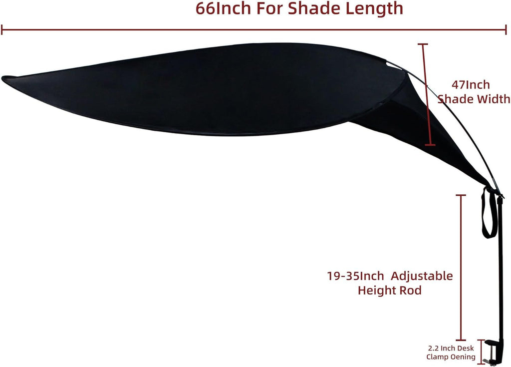 47" Diam Round Office Light Cover and Desk Shade W64900