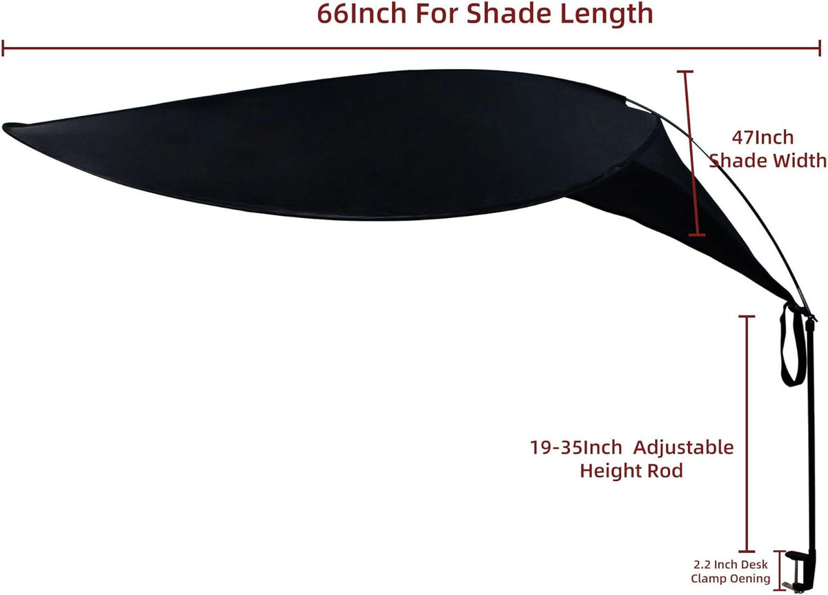 47" Diam Round Office Light Cover and Desk Shade W64900