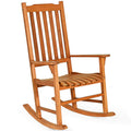 Natural Eucalyptus Wood Outdoor Rocking Chair R11712