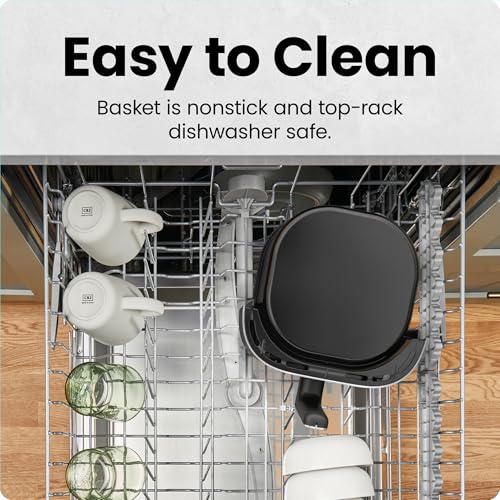 2 Qt Digital Air Fryer with Nonstick Basket – Black T692244