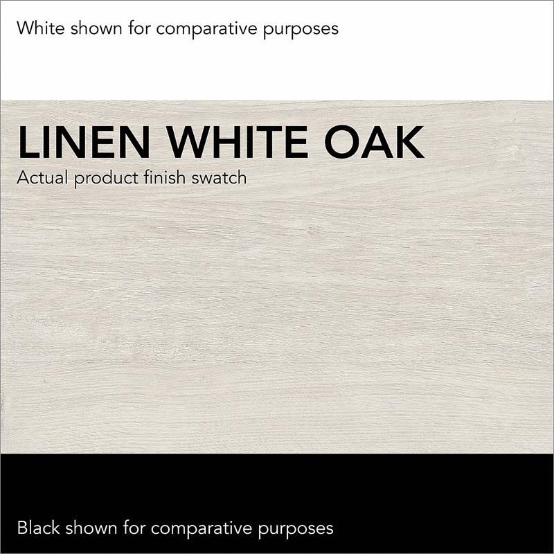 Linen White Oak Engineered Wood Bathroom Storage Set R8855
