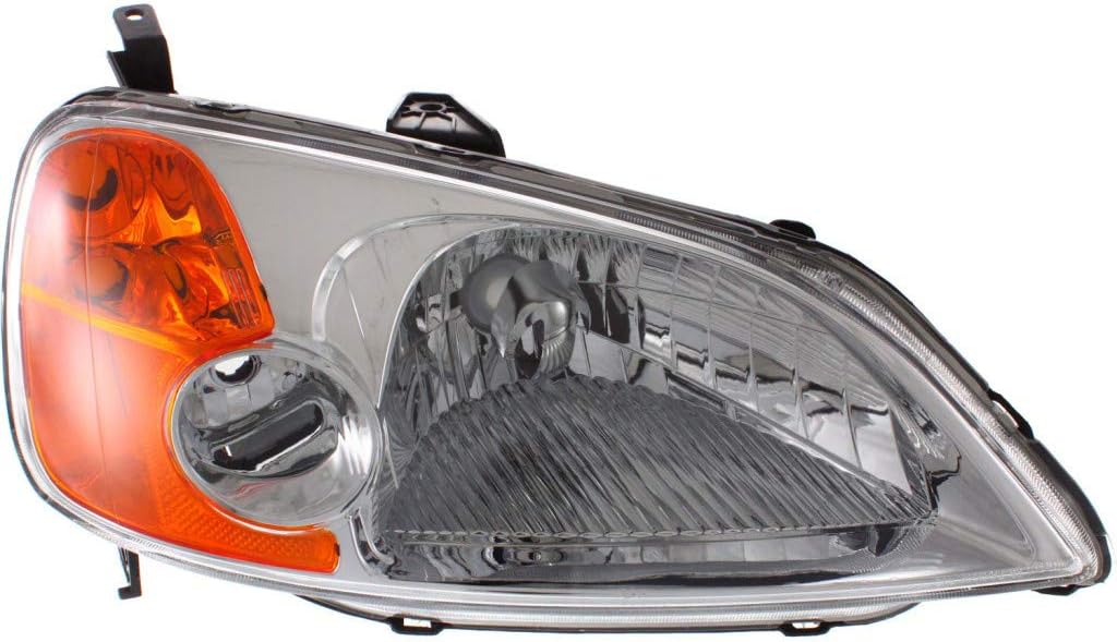 Headlight Assembly 2003 Driver Side with Bulbs D79994