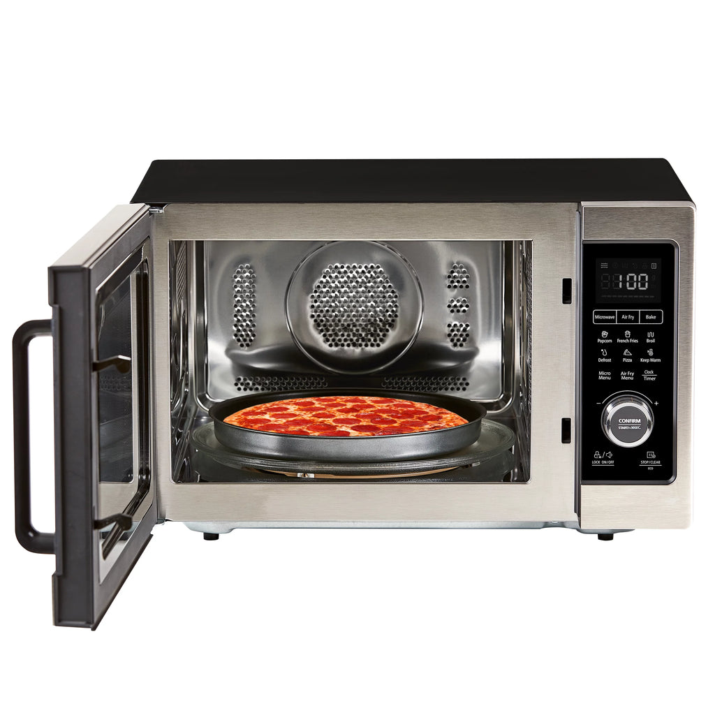 Stainless Steel / Black Microwave Air Fryer, 1cu. ft. L747