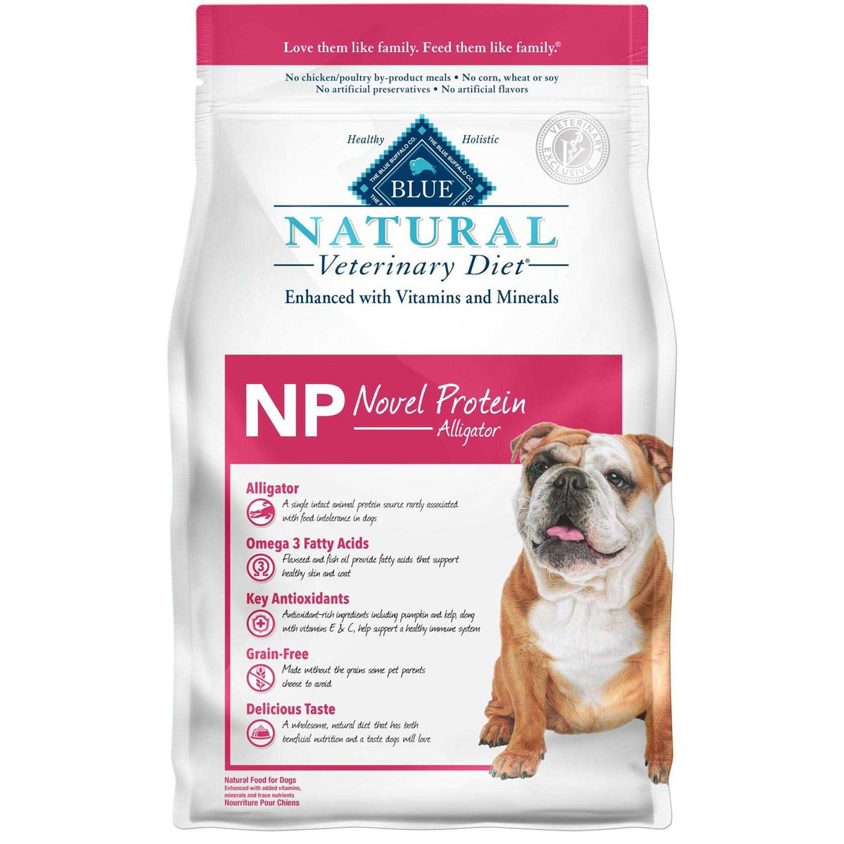Natural Veterinary Diet NP Novel Protein-Alligator Dry Dog Food D22069