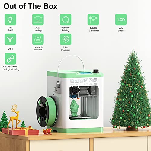 3D Printer with Wi-Fi Cloud Printing, Auto Leveling, Heated Spring Steel Build Plate N37813