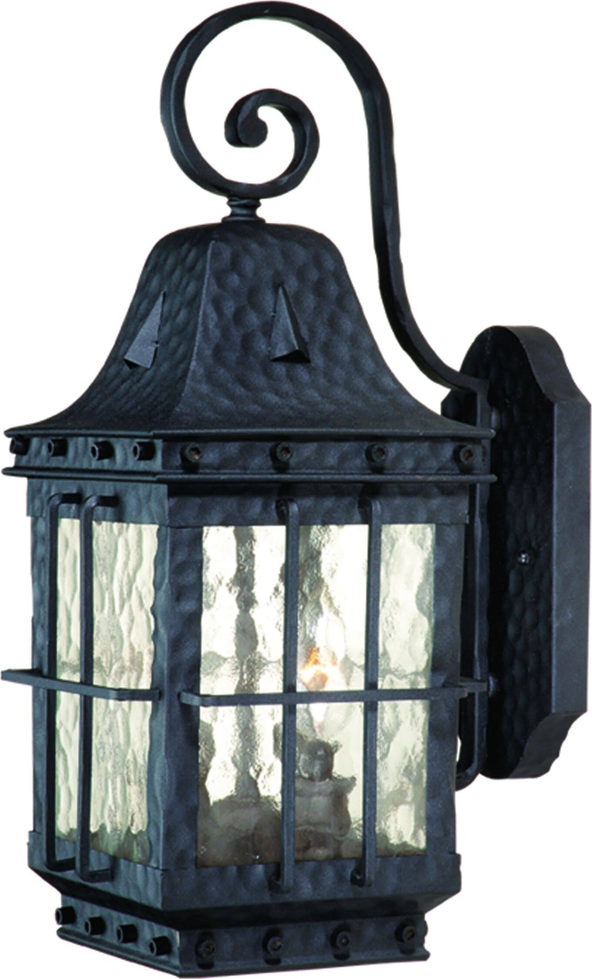 7 inch Outdoor Wall Light Textured Black O859