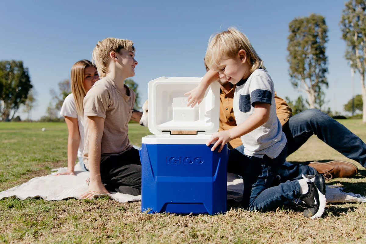 Blue 16 QT. Wheeled Ice Chest Cooler H90023