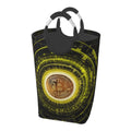 50L Large Rectangular Laundry Hamper with Aluminum Handles Z91280