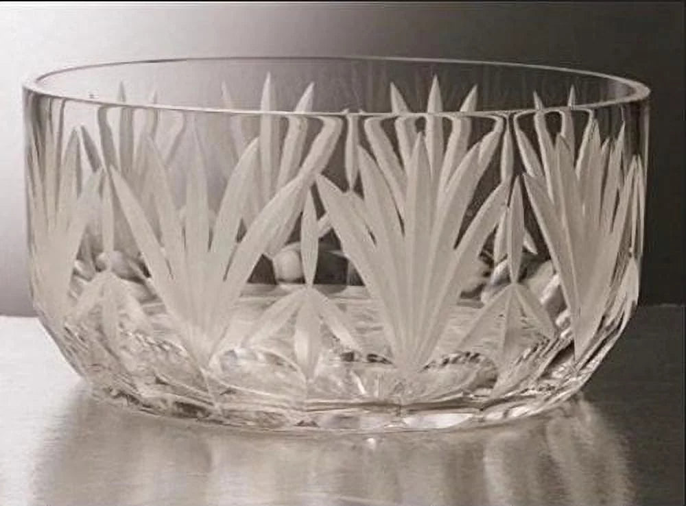 Mouth Blown Large Glass Crystal Serving Bowl Y22773