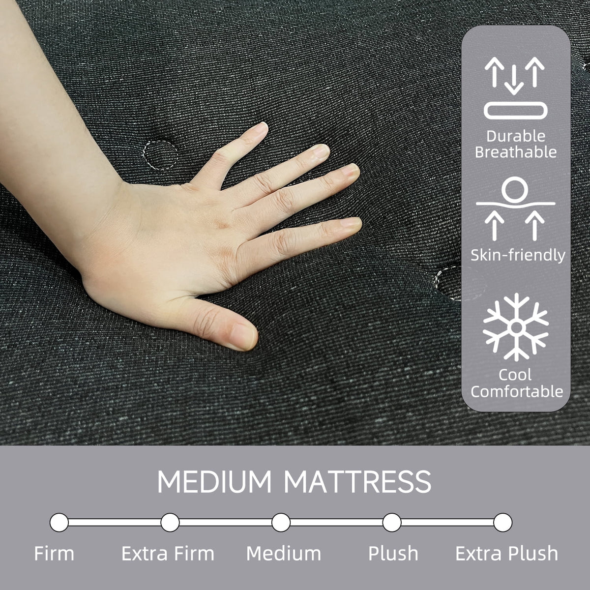 Queen Gel Memory Foam Spring Hybrid Mattress Z194