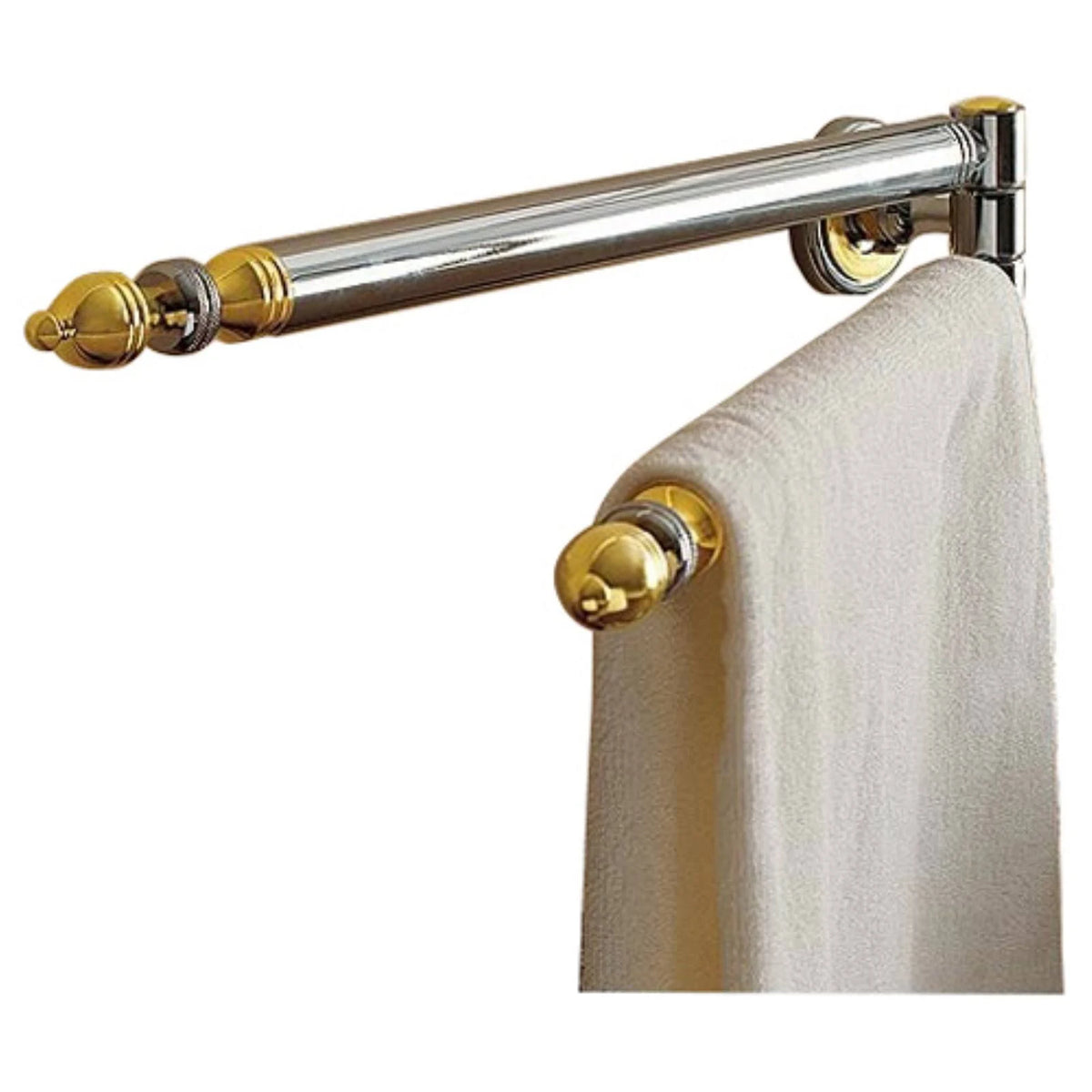 Chrome/Gold Queen Wall Mounted Towel Bar K45342
